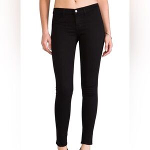 J Brand 901 Super Skinny Stretch Jegging Jeans Hewson Black Size 24